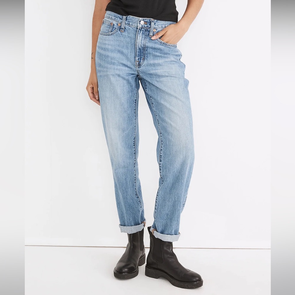Madewell Slouchy Boyjeans in Riverspring Wash